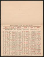1906 Waltersdorfer Pál "droguista" kártyanaptára