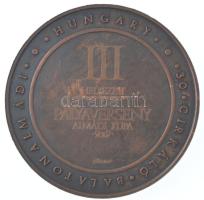 2009. "30 cirkáló Balatonalmádi / Almádi Kupa III. helyezett 2009" kétoldalas bronz díjére...