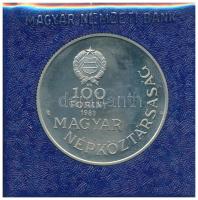 1983. 100Ft "Széchenyi István" tokban, tanúsítvánnyal T:1 (eredetileg PP)