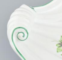 Herendi kagyló formájú nagy méretű kínáló tál. Kézzel festett, jelzett, hibátlan 24x22 cm