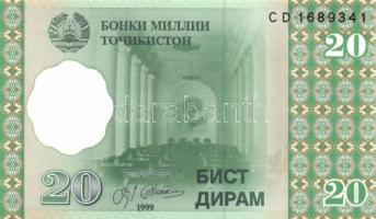 Tadzsikisztán 8 db klf modern bankjegy T:I