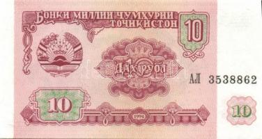 Tadzsikisztán 8 db klf modern bankjegy T:I