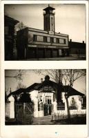 1941 Újverbász, Verbász, Novi Vrbas; Tűzoltó otthon, Hetzel szanatóriuma / Vatrogasni Dom / Feuerwehrheim / firefighters' home, sanatorium + "TÁBORI POSTA 55"