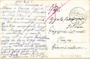 1941 Újverbász, Verbász, Novi Vrbas; Tűzoltó otthon, Hetzel szanatóriuma / Vatrogasni Dom / Feuerweh...