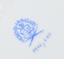 Herendi Viktória mintás dobozka. Kézzel festett, jelzett, hibátlan 14x10 cm