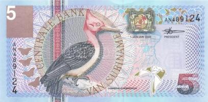 Szurinám 6 db klf modern bankjegy T:I