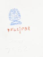 Herendi tálka és kis váza. Viktória és virág mintás Kézzel festett, jelzett, hibátlan d: 8 cm, m: 6 ...