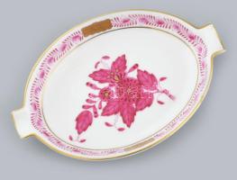 Herendi Apponyi mintás váza és hamutál. Kézzel festett, jelzett, hibátlan m: 16 cm, Hamutál 11,5 cm