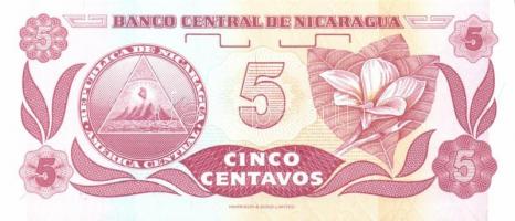 Nicaragua 4 db klf modern bankjegy T:I