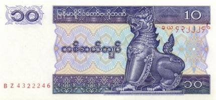 Myanmar 8 db klf modern bankjegy T:I