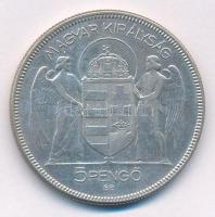 1930. 5P Ag "Horthy jobbra" hajas T:2 Adamo P8