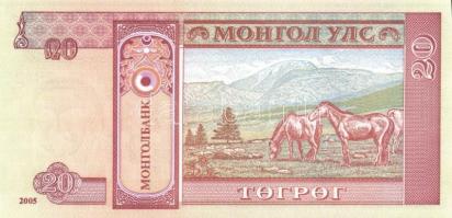 Mongólia 17 db klf modern bankjegy T:I
