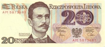 Lengyelország  6 db klf modern bankjegy T:I