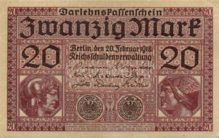 Német Birodalom / Császárság 1918. 20M (2x) T:I,I-
