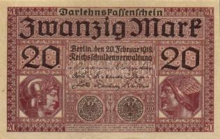 Német Birodalom / Császárság 1918. 20M (2x) T:I,I-