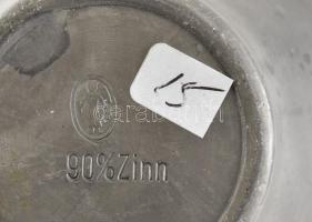 Ón kancsó, jelzett, kopott, m: 18 cm