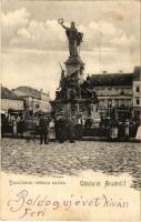 1904 Arad, A 13 vértanú szobra, üzletek / martyrs monument, shops (fl)
