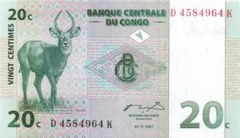 Kongó 8 db klf modern bankjegy T:I
