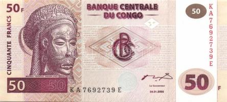 Kongó 8 db klf modern bankjegy T:I