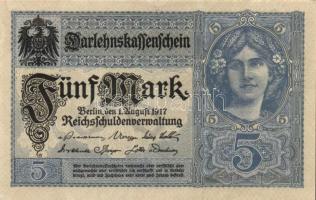 Német Birodalom / Császárság 1917. 5M T:I