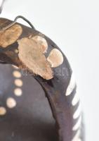 Gyerek itató korsó Sárospatak, 19. sz. vége, mázas cserép, kis sérüléssel m: 14 cm