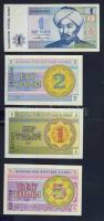 Kazahsztán 8 db klf modern bankjegy T:I
