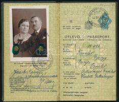 1937 Bp., A Magyar Királyság által kiállított fényképes útlevél / Hungarian passport