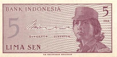 Indonézia 15 db klf modern bankjegy T:I