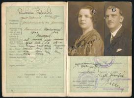 1929 Bp., A Magyar Királyság által kiállított fényképes útlevél / Hungarian passport