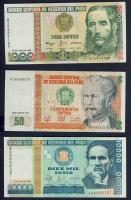 Peru 7 db klf modern bankjegy T:I