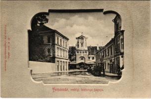 Temesvár, Timisoara; Erdélyi laktanya kapuja. Polatsek kiadása / K.u.K. military barracks, gate (fl)