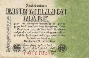 Német Birodalom / Weimari Köztársaság 1923. 1.000.000M (3x) T:I,I-