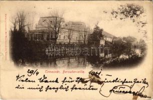 1901 Temesvár, Timisoara; Bersuder villa. Polatsek kiadása / villa (szakadások / tears)