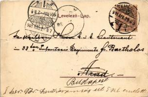 1901 Temesvár, Timisoara; Bersuder villa. Polatsek kiadása / villa (szakadások / tears)