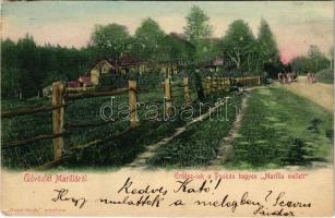 1901 Marilla, Marillavölgy, Marila; Erdész lak a Puskás-hegyen. Gross Gyula kiadása / foresters villa (EK)