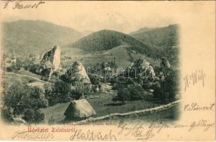 1902 Zalatna, Zlatna; Valea Bulzului (valea mika) / völgy. Folberth Vilmos kiadása / valley (kis szakadás / small tear)