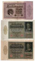 Németország / Weimari Köztársaság 1922-1923. 1000M-5.000.000.000M (7xklf) T:I--III- közte folt, kis ...