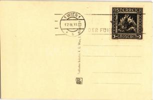 Adolf Hitler. NSDAP German Nazi Party propaganda + "DER FÜHRER IN WIEN"