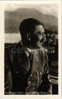 Reichskanzler Hitler in seinen geliebten Bergen / Adolf Hitler. NSDAP German Nazi Party propaganda, swastika + "DER FÜHRER IN WIEN" (fa)