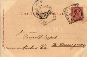 1897 (Vorläufer!) Venezia, Venice; S. Marco. Müller & Trüb Art Nouveau, floral, litho (EB)