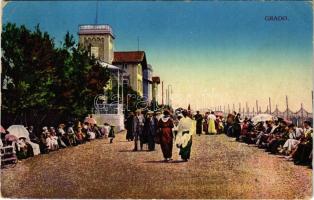 1918 Grado, beach promenade (EK)