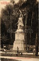 1916 Lwów, Lviv, Lemberg; Kilinski-Denkmal im Stryjer-Park / monument, park + K.u.K. Reserve-Spital No. 1. Lemberg Militärpflege (EK)