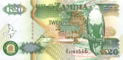 Zambia 6 db klf modern bankjegy T:I