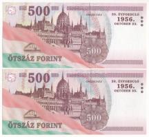 2006. 500Ft (2x) "A forradalom 50. évfordulója 1956. október 23." "EB" és "...