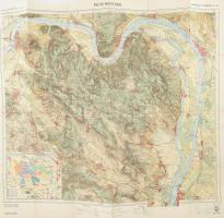 1928 Pilis Hegység, Kirándulók térképe, 2. szám, 1: 50.000, kiadja: Bp., M. Kir. Állami Térképészet, kis szakadásokkal, 67×76 cm