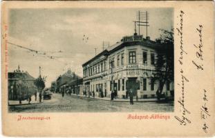 1900 Budapest X. Kőbánya, Jászberényi út, Sohr kávéház és szálloda, vendéglő. Divald Károly 337. (EK)