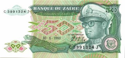 Zaire 8 db klf modern bankjegy T:I