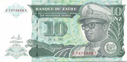 Zaire 8 db klf modern bankjegy T:I