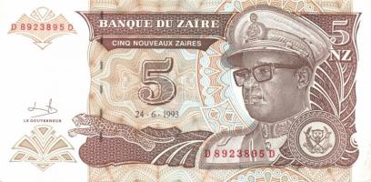 Zaire 8 db klf modern bankjegy T:I