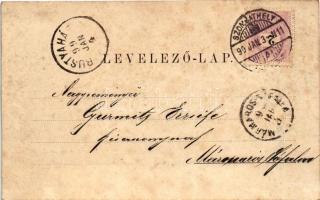 1899 (Vorläufer) Sopron, Oedenburg; Várkerület, Várostorony, Varga és Dukasz üzlete. Kummert N. Lajo...